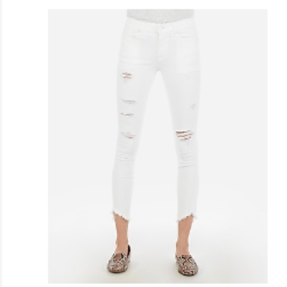 Express Mid Rise Cropped Jeans 4L NWT